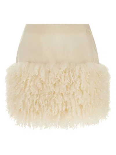 MONCLER MONCLER TEDDY INSERT SKIRT