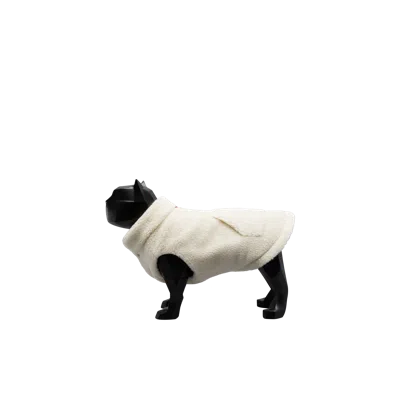 Moncler Teddy Reversible Dog Gilet In Beige