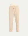 Moncler Teddy Fleece Drawstring Pants In Neutral