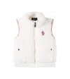 Moncler Teddy Vest In Neutral