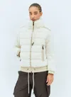Moncler White Teddy Jacket In Off White