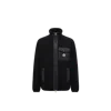 Moncler Teddy Zip-up Sweatshirt With Pocket In Black
