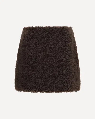 Moncler Teddy-effect Miniskirt In Multi
