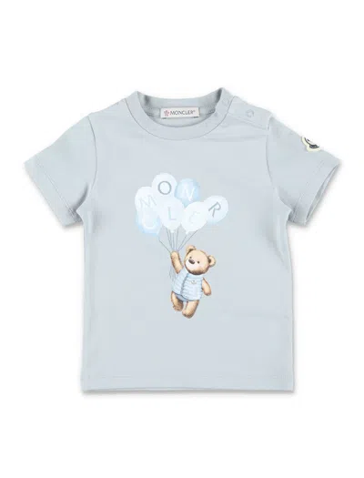Moncler Babies' Tee Stampa In Grey