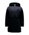 Moncler Teen Half-zip Hoodie Dress In Blue