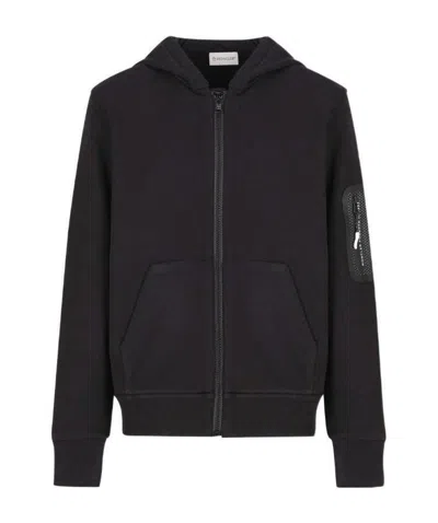 Moncler Teen Zipped Jacket In Black