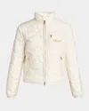 Moncler Tegea Quilted Down Jacket In Nude