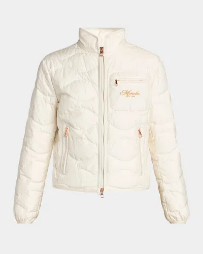 Moncler Tegea Padded Down Jacket In Nude
