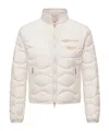 Moncler Tegea Wave-quilted Short Down Jacket In White