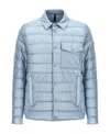 Moncler Tenibres Short Down Jacket In Blue