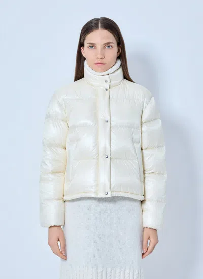 Moncler Tepice Short Down Jacket In White