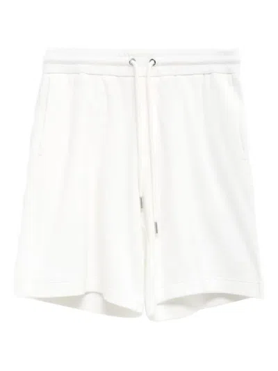 Moncler Terry-cloth Shorts In White