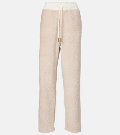 Moncler Terry Sweatpants In White