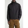 Moncler Polset Hooded Short Down Jacket, Men, Black, Size: 6 In Black