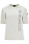 Moncler Logo Patch Cotton Graphic T-shirt In Grey
