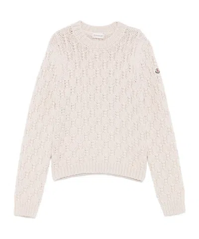 MONCLER TEXTURED WOOL SWEATER