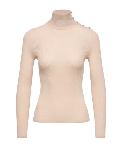 Moncler Textured Wool Sweater In Neutral