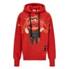 Moncler The Muppets Graphic Print Hoodie In Red