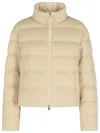 MONCLER MONCLER 'THOIRY' BEIGE COTTON DOWN JACKET