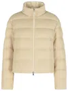 Moncler 'thoiry' Beige Cotton Down Jacket