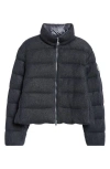 Moncler Thoiry Down Puffer Jacket In Navy Blue