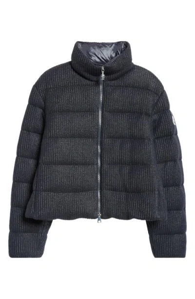 Moncler Thoiry Down Puffer Jacket In Navy Blue