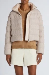 Moncler Thoiry Down Puffer Jacket In Pink