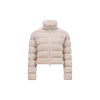Moncler Thoiry Laminated Cotton Short Down Jacket Pink In Pink