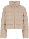 Moncler Leiothrix Cashmere-blend Down Jacket In Pink