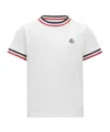 Moncler Three-color Short-sleeved T-shirt In White