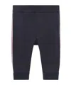 Moncler Three-color Sweatpants In Blue
