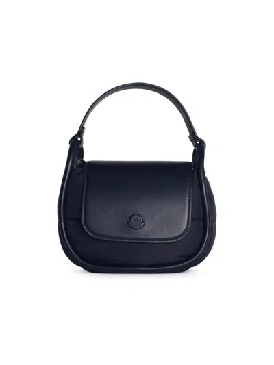 MONCLER MONCLER 'TIARNA' BLACK LEATHER BLEND MINI BAG