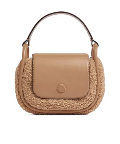 Moncler Tiarna Mini Shoulder Bag In Brown