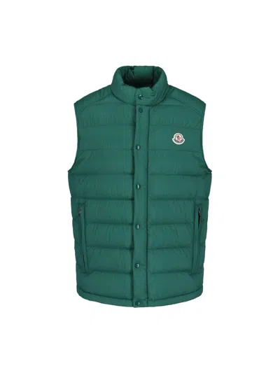 Moncler 'tib' Padded Vest In Green