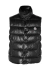 Moncler Tibb Nylon Laque Down Vest In Black