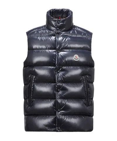 Moncler Tibb Down Gilet In Blue