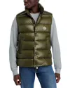 Moncler Tibb Down Puffer Vest In Olive Green