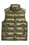 Moncler Tibb Down Puffer Vest In Green