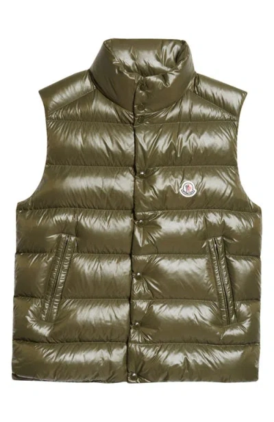 Moncler Tibb Down Puffer Vest In Green