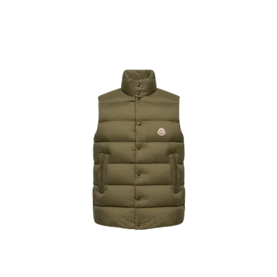 Moncler Tibb Down Vest In Green