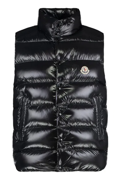 Moncler Tibb Full Zip Down Vest In Black