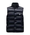Moncler Sleeveless Puffer Jacket In Blue