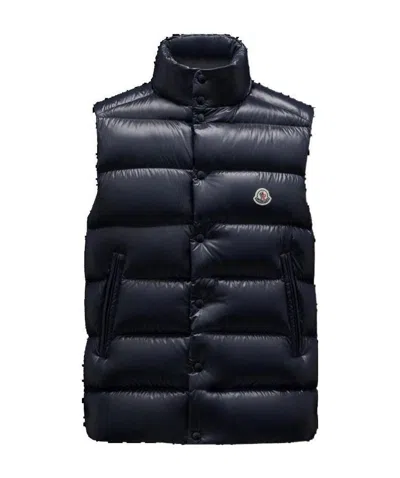 MONCLER MONCLER LOGO PATCH PADDED VEST