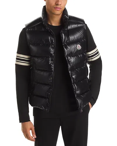 Moncler Tibb Nylon Down Vest In Black