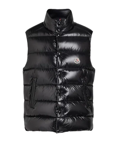 Moncler Tibb Quilted Glossed-shell Gilet In Black
