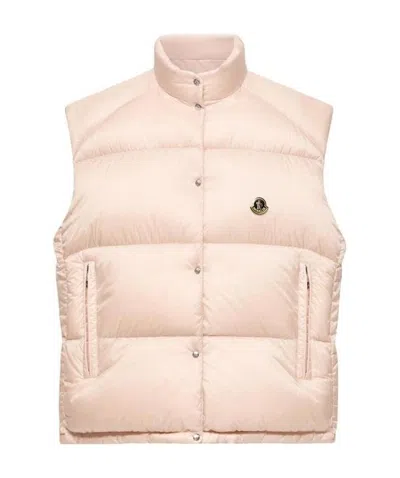 Moncler Tibb Reversible Down Gilet In Pink