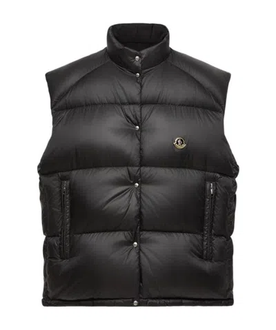 Moncler Tibb Reversible Down Vest In Black