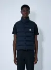 Moncler Tibb Down Gilet In Blue