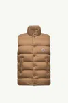Moncler Doudoune Sans Manches Tibb In Brown