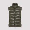 Moncler Olive Tibb Down Gilet In Olive